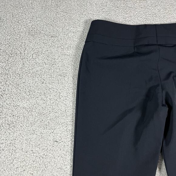 Escada Pants Womens 38 Blue Dress Straight Leg Trousers Preppy Designer - Picture 13 of 16